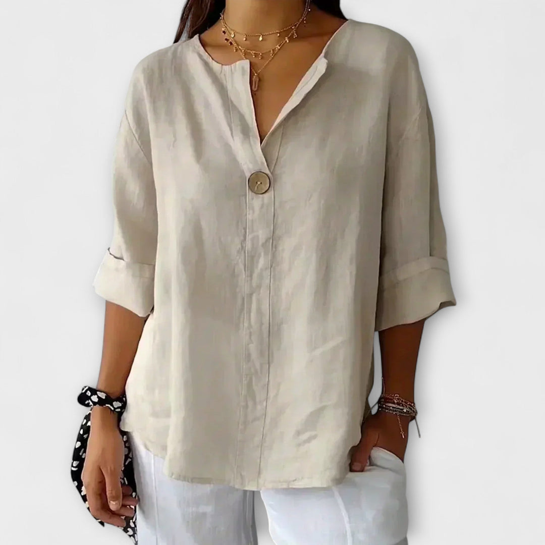 Nicole - Stilvolle Bluse mit V-Ausschnitt