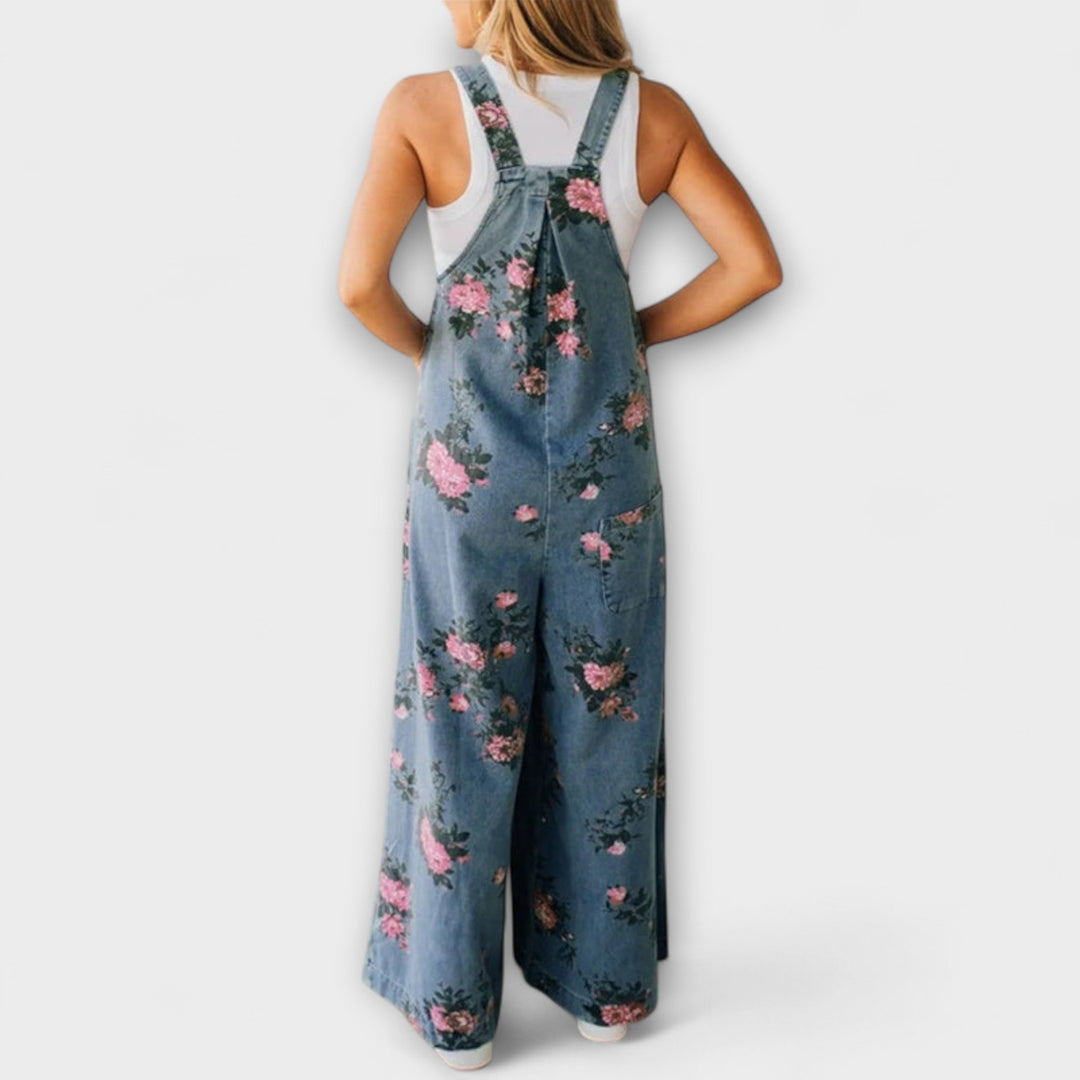 Mirona - Entspannte Passform Denim Latzhose