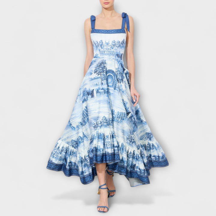 Lucia - Charmantes Blumenkleid Maxi