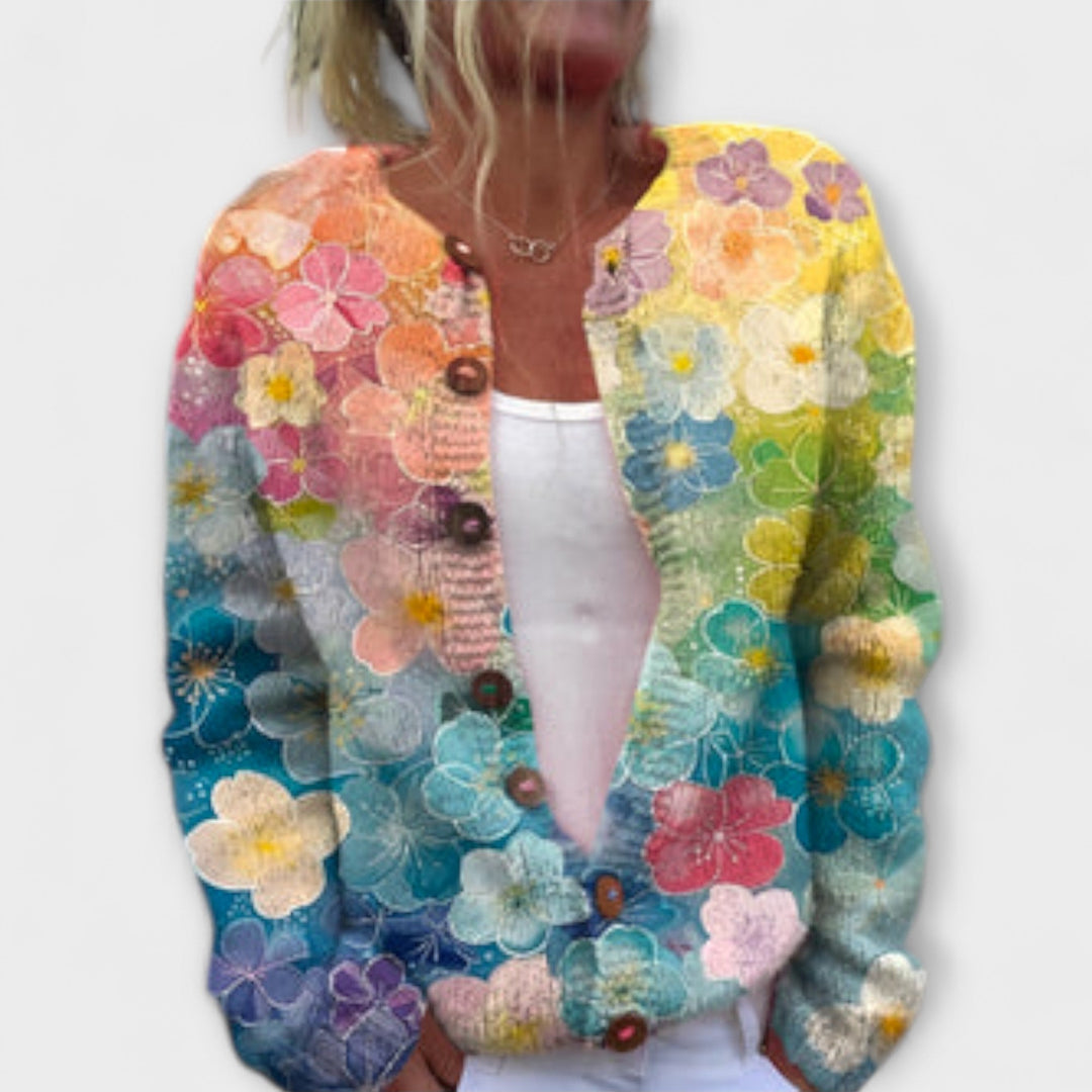 Meadows – Strickjacke mit Blumendruck