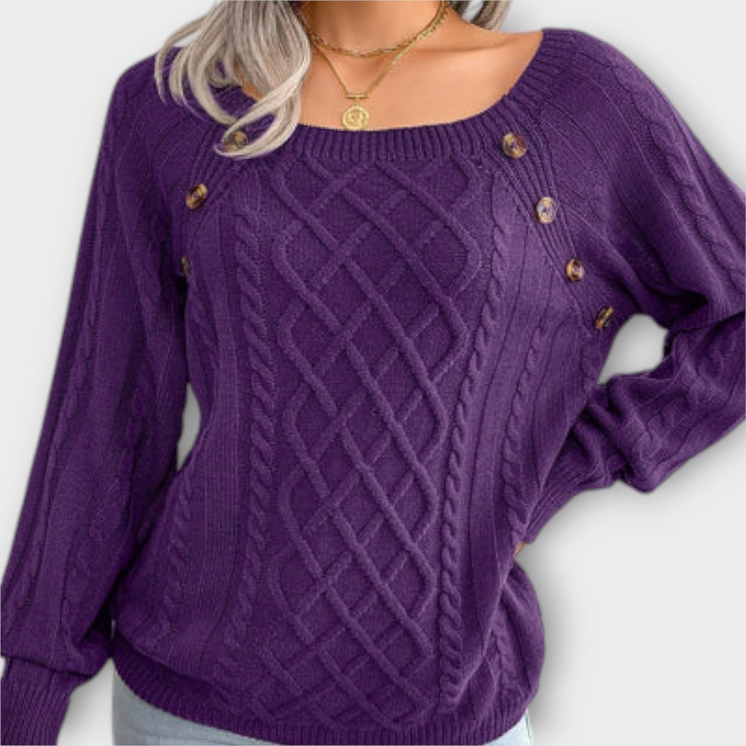 Malia - Pullover mit Knöpfen