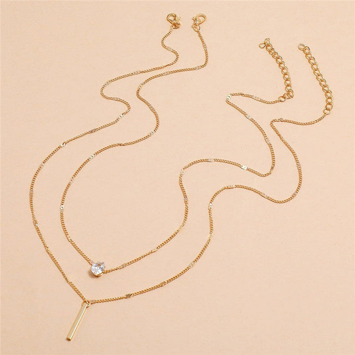 Vintage-Halskettenset mit Goldfarbene