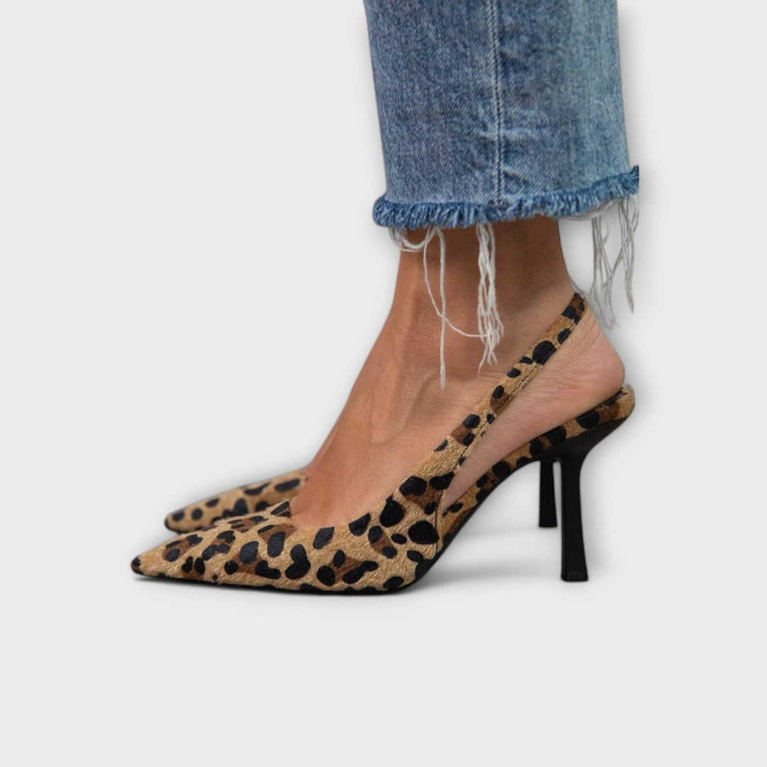 Liorina – Slingback mit Leoparden Look