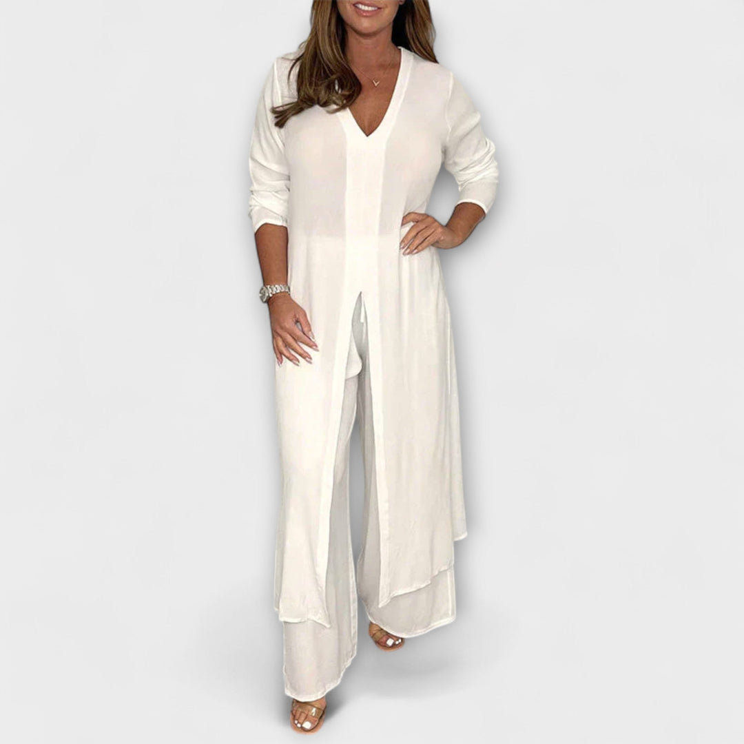 2-teiliges stilvolles Damen-Co-Ord-Set